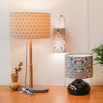 Abat-jour Lodden bleu gris D20 cm et abat-jour Suna D30 m