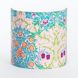 Applique murale demi lune tissu W. Morris Blackthorn rose