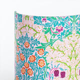 Applique murale demi lune tissu W. Morris Blackthorn rose