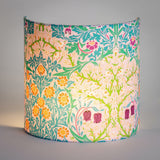 Applique murale demi lune tissu W. Morris Blackthorn rose