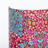 Applique murale demi lune tissu W. Morris Blackthorn rouge