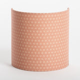 Applique murale demi lune tissu Hoshi rose