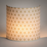 Applique murale demi lune tissu Hoshi or