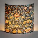 Applique murale demi lune tissu W. Morris Lodden
