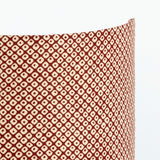 Applique murale demi lune tissu Octave rouge