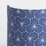 Applique murale demi lune tissu Pépite indigo
