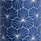 Applique murale demi lune tissu Pépite indigo