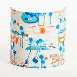 Applique murale demi lune tissu Splash