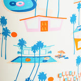 Applique murale demi lune tissu Splash
