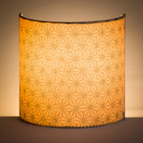 Applique murale demi lune tissu Suna