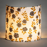 Applique murale demi lune tissu Billie blanc