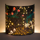 Applique murale demi lune tissu Symphonie navy