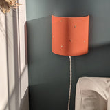 Applique murale demi lune en gaze de coton Stardust chestnut