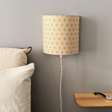 Applique murale demi lune tissu Suna