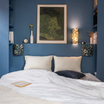 Appliques et lampe Golden Lily navy