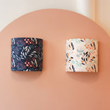 Applique murale demi lune tissu Mimosa marine Mini Labo