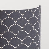 Applique murale demi lune tissu Asahi gris
