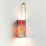 Lampe Baladeuse tissu W. Morris Blackthorn rouge