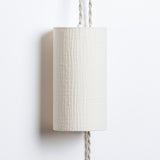 Lampe Baladeuse en gaze de coton gaufrée Ecru