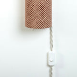 Lampe Baladeuse tissu Octave rouge