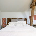 Lampe tube XXL et baladeuse S W. Morris Lodden rouge