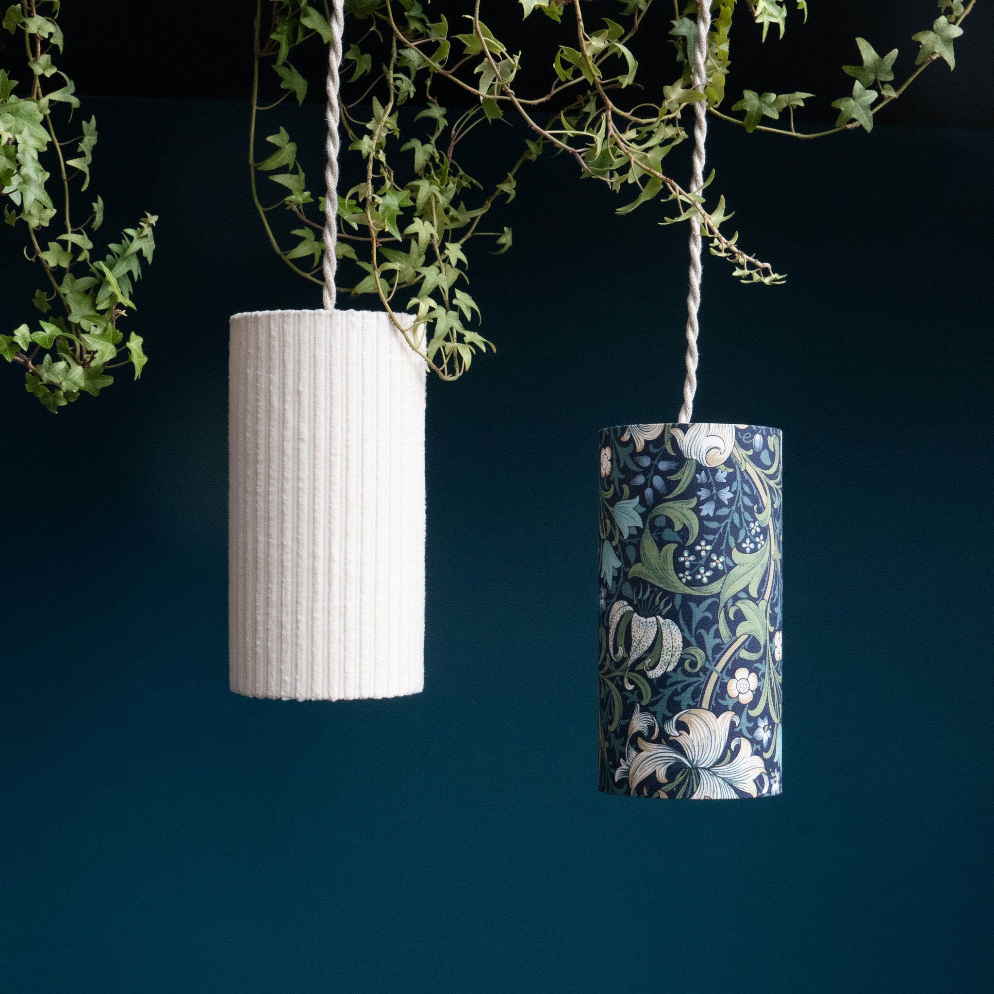 Baladeuses Golden Lily navy et Velours côtelé off-white S
