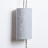 Lampe baladeuse en gaze de coton gaufrée Gris clair