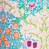 Lampe tube à poser tissu W. Morris Blackthorn rose