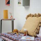 Lampe Gaze moutarde S et applique Gaze argile