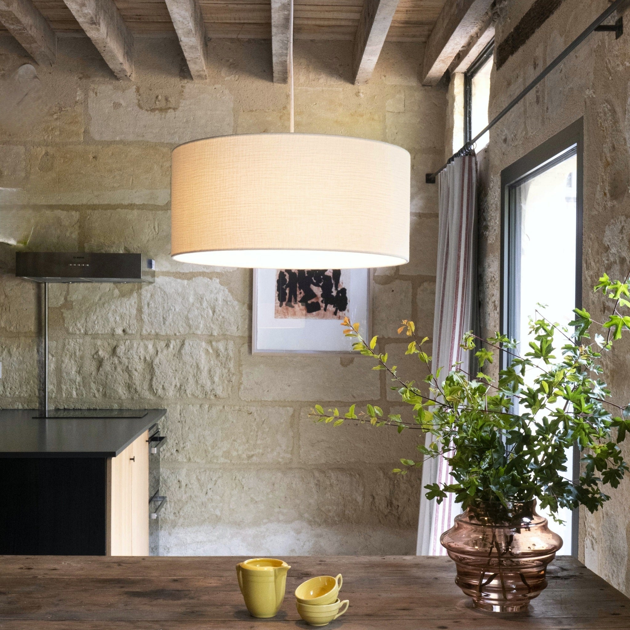 Suspension Gaze écru D45 cm