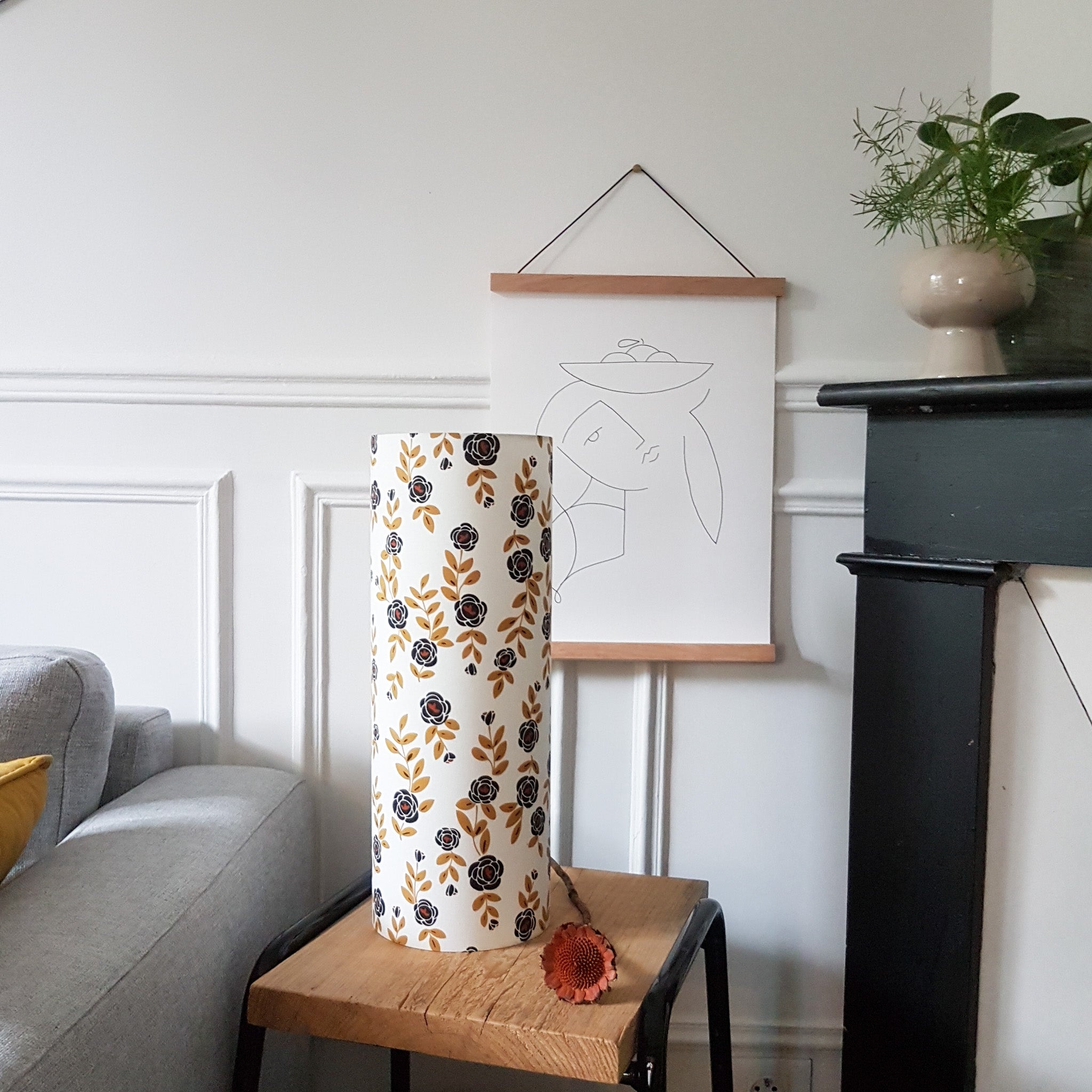 Lampe Billie blanc L