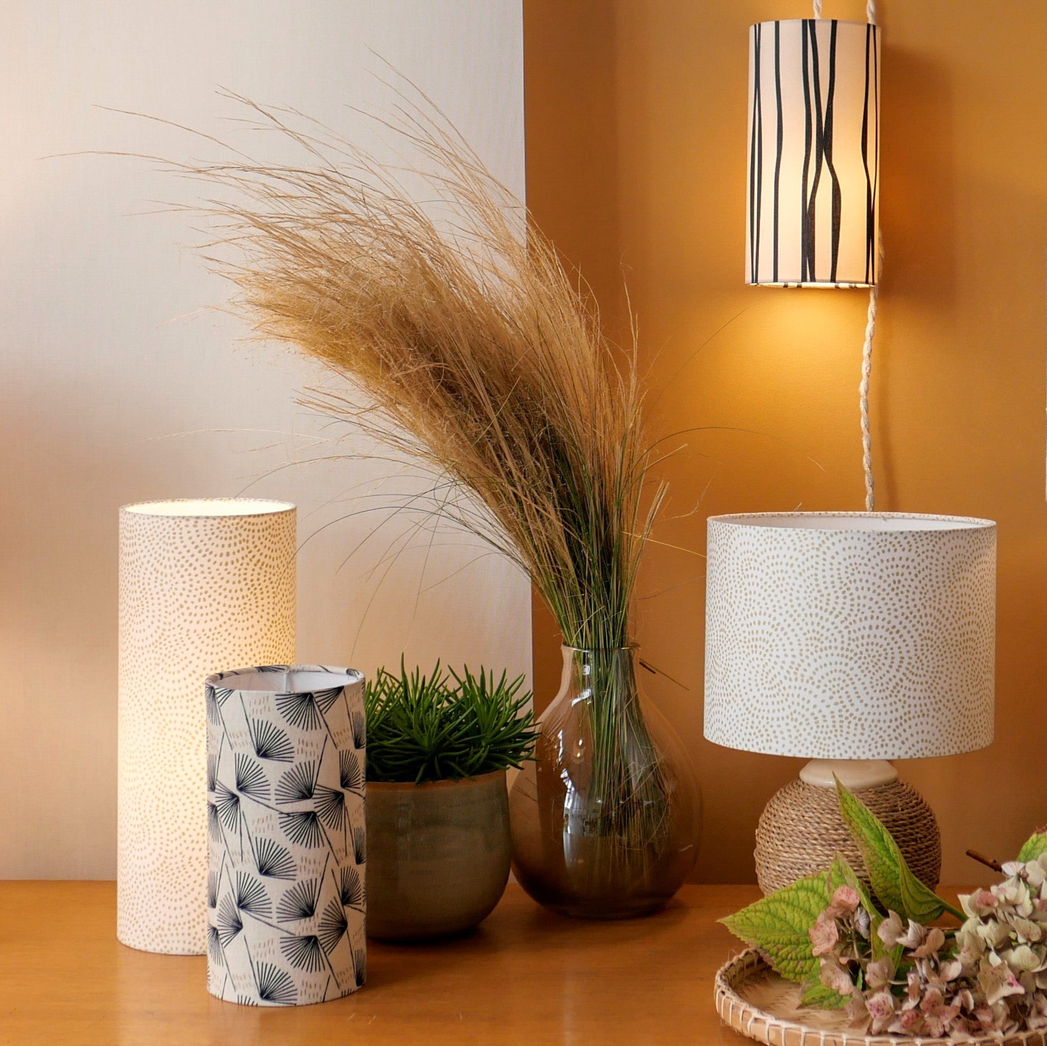 Lampe Sésame M et lampe Pistil S