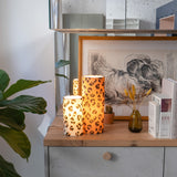 Lampe M Gaze Léo caramel et lampe S Gaze Léo écru