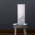 Lampe Pivoine gris L