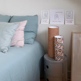 Lampe Octave rouge L et lampe Joy M