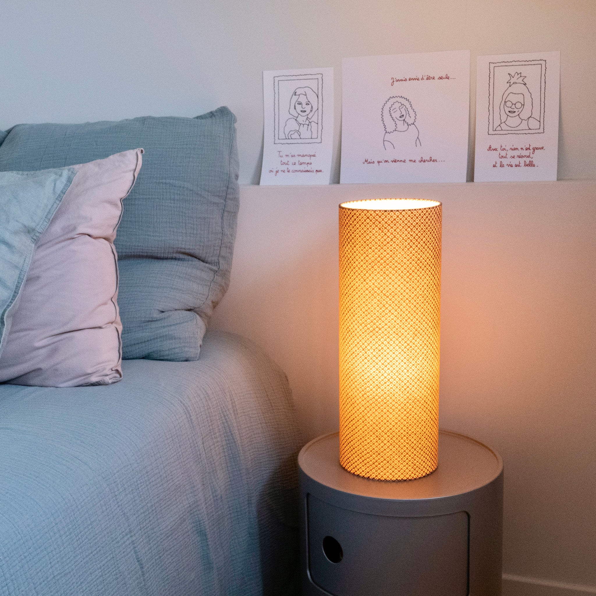 Lampe Octave rouge L