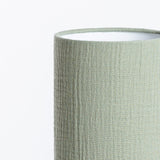Lampe tube à poser en gaze de coton gaufrée Argile