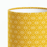 Lampe tube à poser tissu Hoshi moutarde