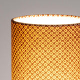 Lampe tube à poser tissu Octave rouge