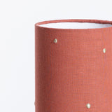 Lampe tube à poser en gaze de coton Stardust chestnut