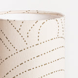 Lampe tube à poser en gaze de coton Colline