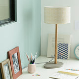 Lampe Helios avec abat-jour Cinetic miel D25 cm