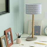 Lampe Helios avec abat-jour Cinetic indigo D25 cm