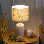 Lampe porcelaine avec abat-jour W. Morris Seaweed D20 cm