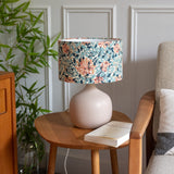 Lampe Terra Poudré avec abat-jour W. Morris Honeysuckle D25 cm