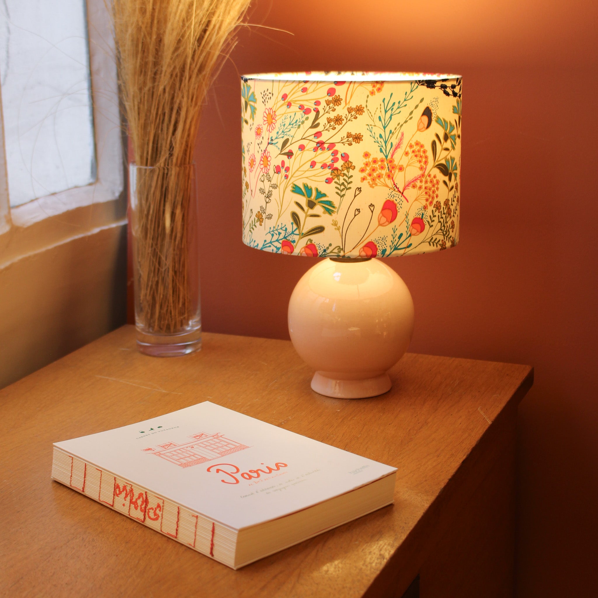 Lampe de chevet fifties avec abat-jour Symphonie D20 cm