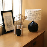 Lampe Terra Black avec abat-jour Human D25 cm