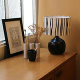 Lampe Terra Black avec abat-jour Liane D25 cm