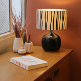 Lampe Terra Black avec abat-jour Liane D25 cm