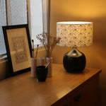 Lampe Terra Black avec abat-jour Pollen D25 cm